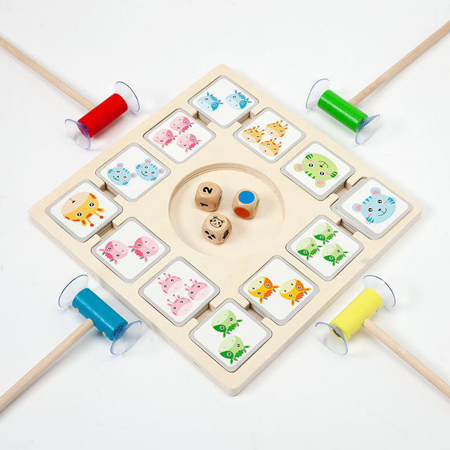 Animal Board Games Sucking Fun Games Educational Toys for Kids Parent-child Logical Thinking Party Toys Birthday Gifts Preschool
