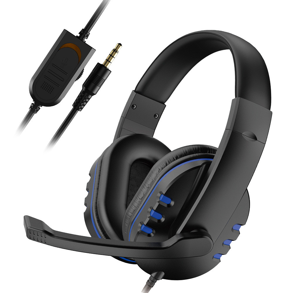 Gaming Headset 3.5mm Wired Over-Head Gamer Headphone With Microphone Volume Control Gamer Earphone Headset