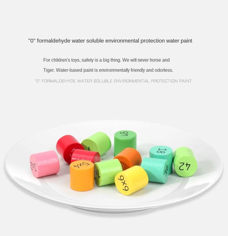 Mathematics 9x9 Multiplication Table Math Toy Montessori Baby Wooden Early Education Toys for Kids Teaching Aids Learning Gifts