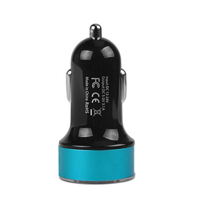 Dual USB Car Charger 3.1A With LED Display Universal Mobile Phone Car-Charger for Xiaomi Samsung S8 iPhone 6s 7 8 Plus 11 Table