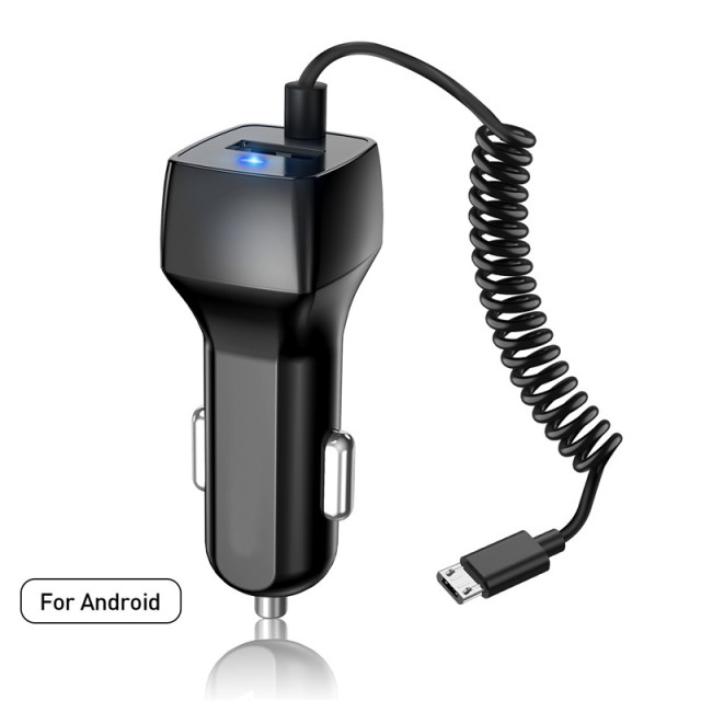 USB Car Phone Charger For Samsung S10 S9 Plus Car-charger Micro USB Type C Cable Fast Quick Charge For Xiaomi Huawei SONY