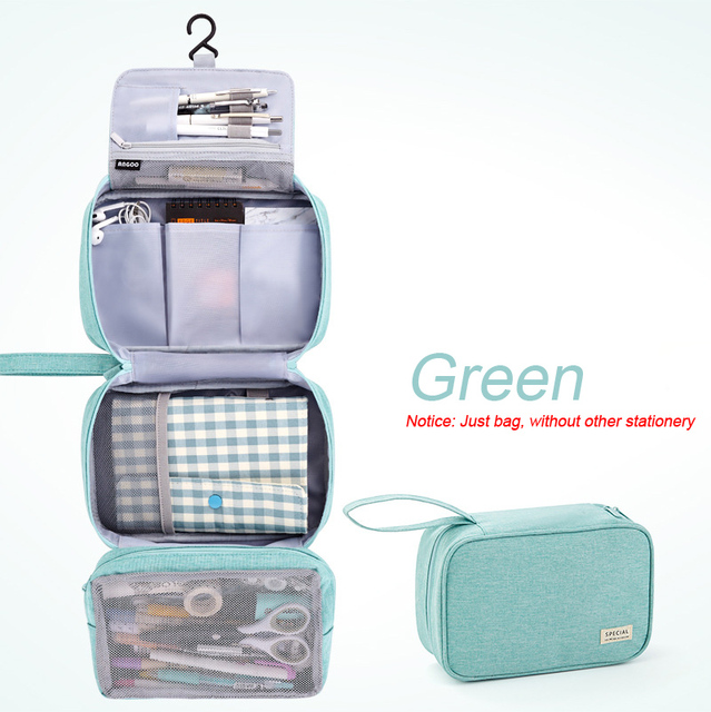 Multifunction Large Capacity Folding Pencil Case Creative Stationery Organizer Storage Pouch School Student Pen Bag Holders