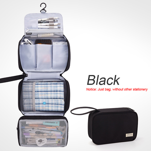 Multifunction Large Capacity Folding Pencil Case Creative Stationery Organizer Storage Pouch School Student Pen Bag Holders