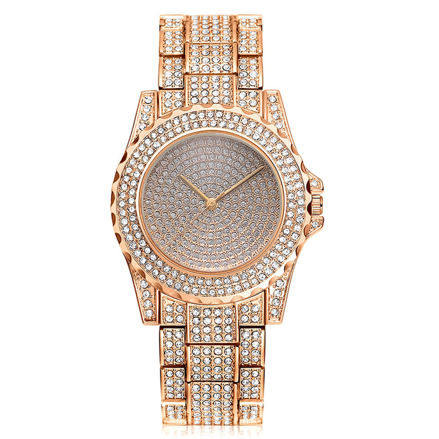 Feminino Relogio Women Watches Crystal Full Steel Ladies Wristwatch Quartz Woman hombre montre femme