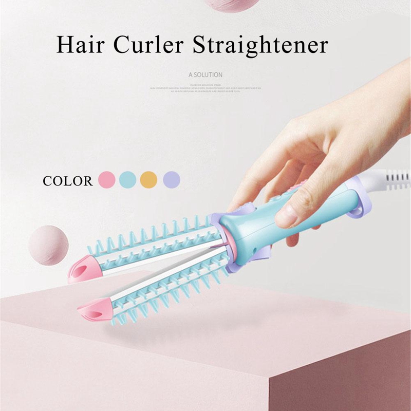 Electric Hair Styler Curler Curling Irons Dryers Travel Hair Straightener Ceramic Ionic Hair Curler Hot Brush Eu Plug