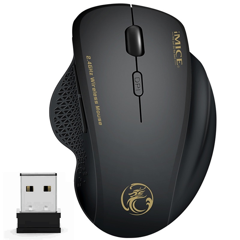 NEW PC optical mouse wireless mouse ergonomic computer mouse with USB receiver 6 buttons 2.4Ghz wireless mouse 1600 DPI