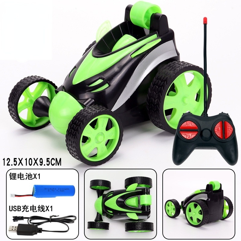 360 Degree Tumbling Rotation Wireless Remote Control Fancy Stunt Toy Car Cool Streamlined Car Sound Four-wheel Drive Toy Car