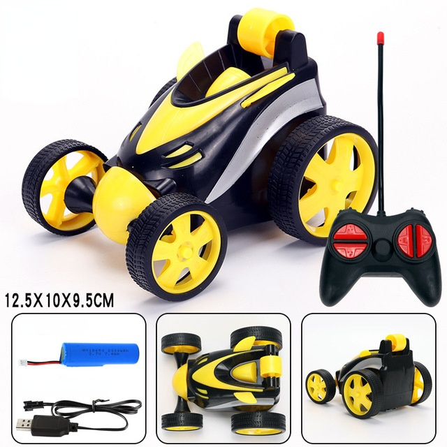 360 Degree Tumbling Rotation Wireless Remote Control Fancy Stunt Toy Car Cool Streamlined Car Sound Four-wheel Drive Toy Car