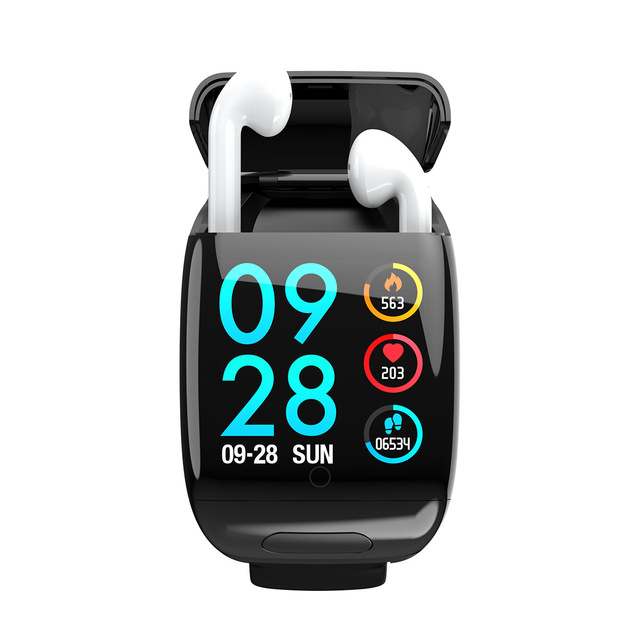 Smart Watch Women Men Hear Rate Blood Pressure for Bracelet Bluetooth Earphone 2 In 1 BT 5.0 Smart Watch BT Call Siri