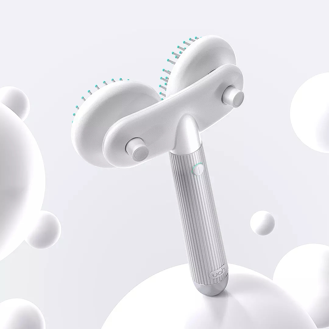 Pet Hair Deshedding Comb Skin-Friendly Grooming Brush Soothing Massage Pet Brush for Dog Cats Negative Ions Detangles