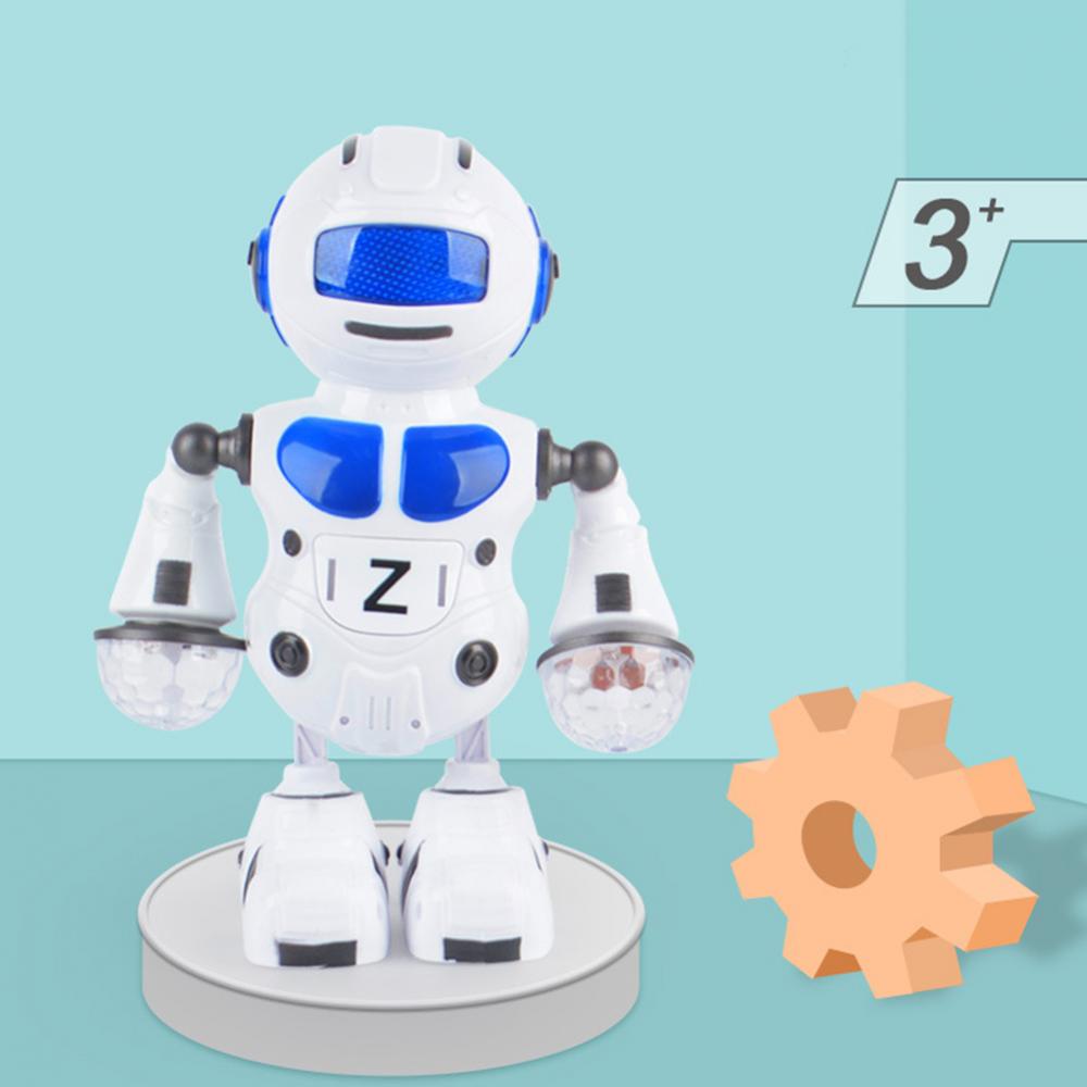 Electronic Robot Toy Space Dancing Robots Flashing Musical Automatic Robot Kids Boy Toy Gift