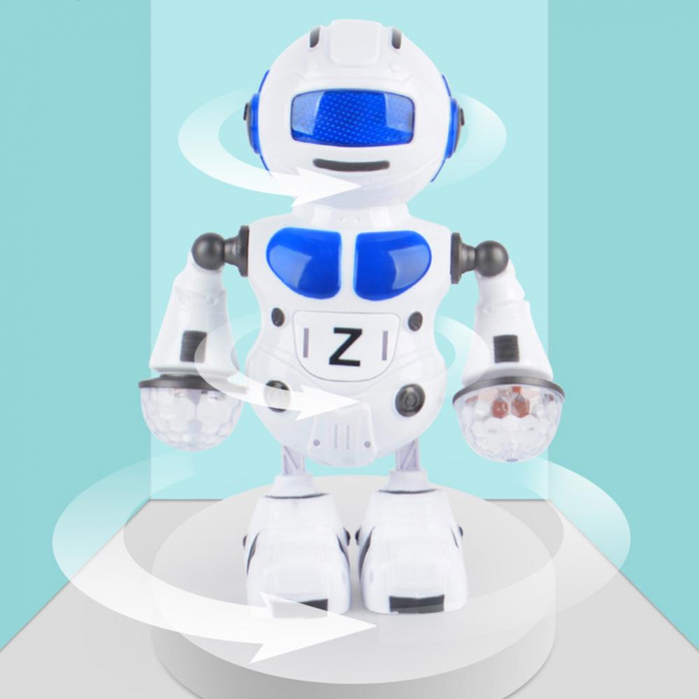 Electronic Robot Toy Space Dancing Robots Flashing Musical Automatic Robot Kids Boy Toy Gift