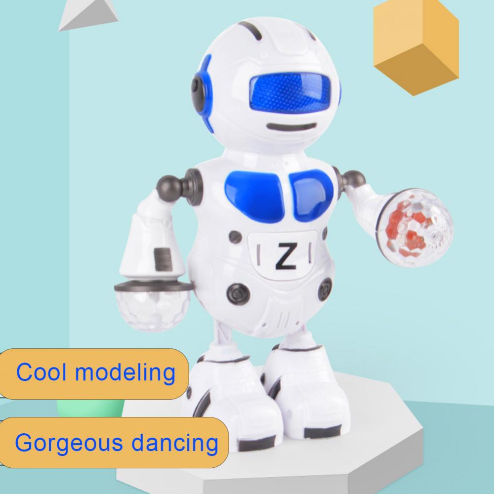 Electronic Robot Toy Space Dancing Robots Flashing Musical Automatic Robot Kids Boy Toy Gift