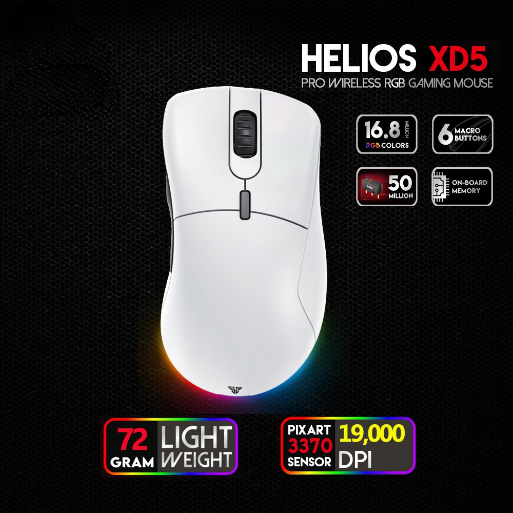Professional Gaming Mouse PIXART3370 19000DPI 1000Hz 400ips 6 Macro Buttons RGB Mice For Laptop PC LOL FPS Gamer