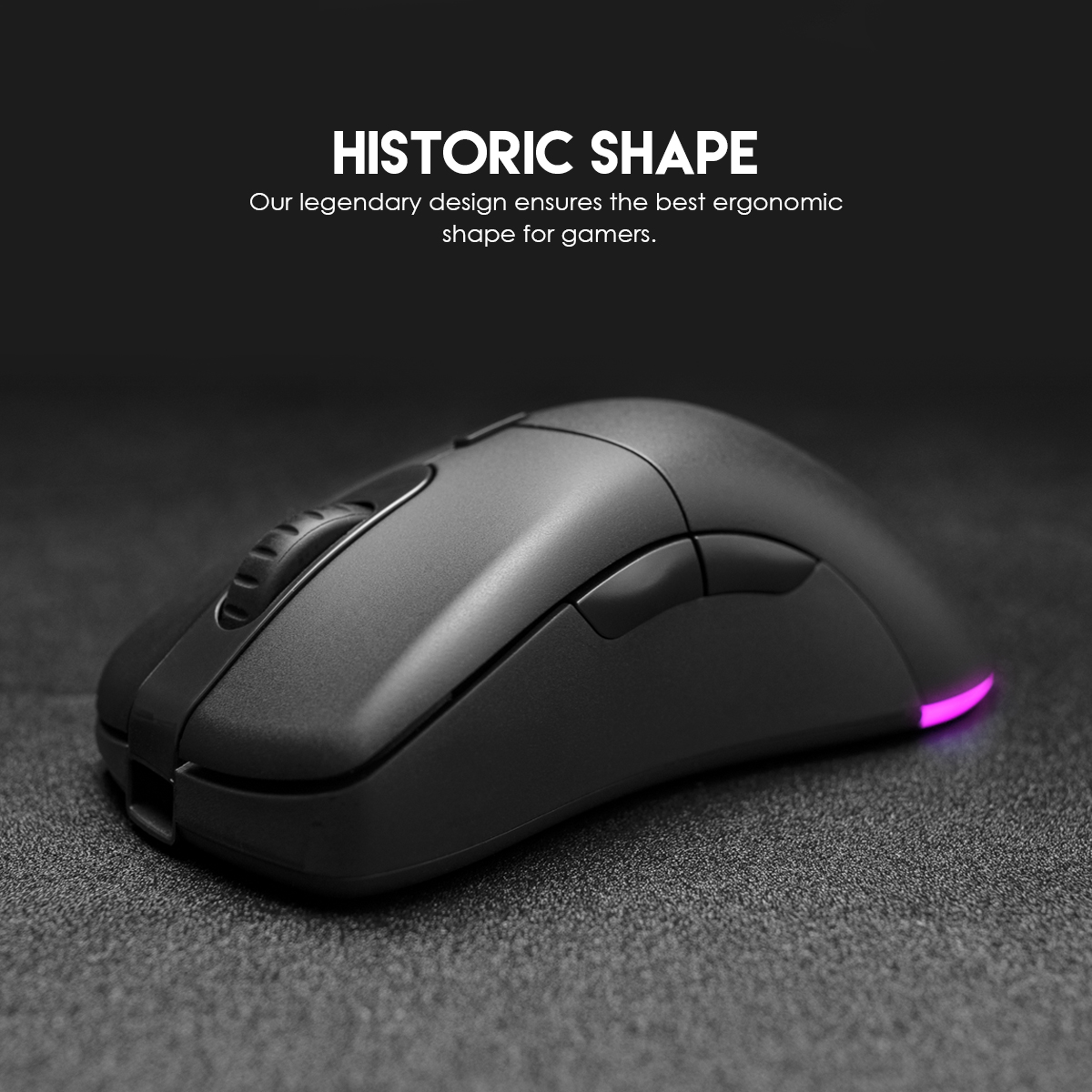 Professional Gaming Mouse PIXART3370 19000DPI 1000Hz 400ips 6 Macro Buttons RGB Mice For Laptop PC LOL FPS Gamer