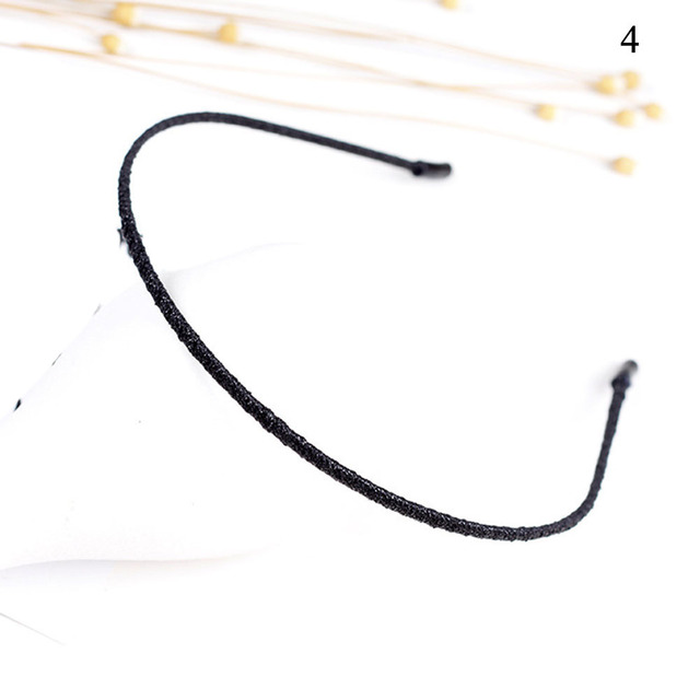 Wavy Shiny Head Hoop Women Chic Thin Glitter Headband Metal Hair Hoop Elastic Stretch Hairband Turban Girls Hair Accessories