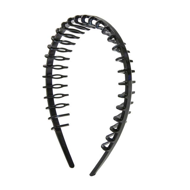 Men Women Unisex Hair Comb Zigzag Band Notched Headband Sport Headband Hairband Fashion Anti-slip Hairband For Face Washing