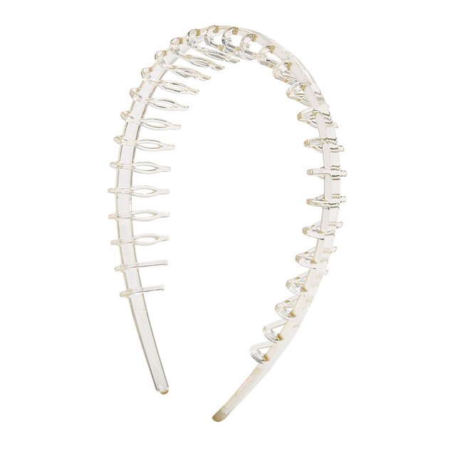 Men Women Unisex Hair Comb Zigzag Band Notched Headband Sport Headband Hairband Fashion Anti-slip Hairband For Face Washing