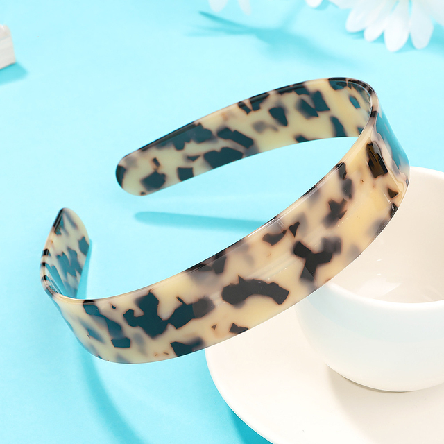Elegant Plastic Headbands For Women Girls Wide No-slip Print Hairbands Hair Hoop Headwear Woman Hairband Hair Accessories