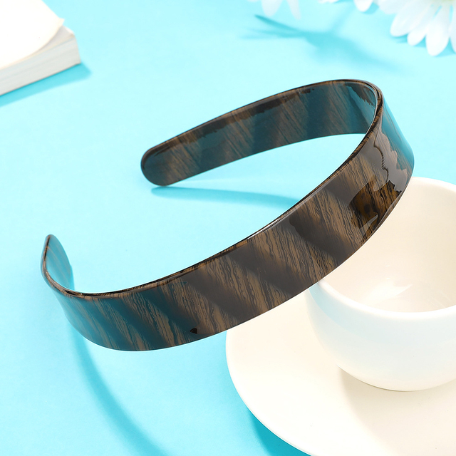 Elegant Plastic Headbands For Women Girls Wide No-slip Print Hairbands Hair Hoop Headwear Woman Hairband Hair Accessories