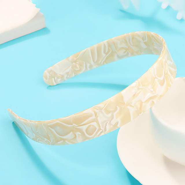 Elegant Plastic Headbands For Women Girls Wide No-slip Print Hairbands Hair Hoop Headwear Woman Hairband Hair Accessories
