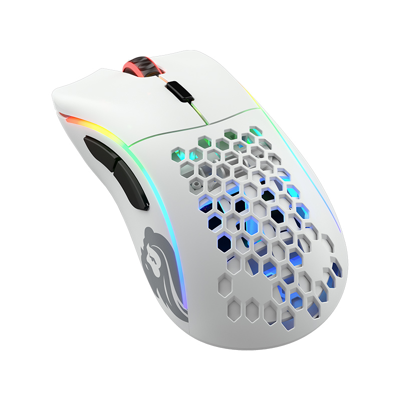 Mini Model D- Wireless Gaming Mouse - RGB 67g Lightweight 2.4Ghz Wireless Gamer Mouse (Matte Black / White)