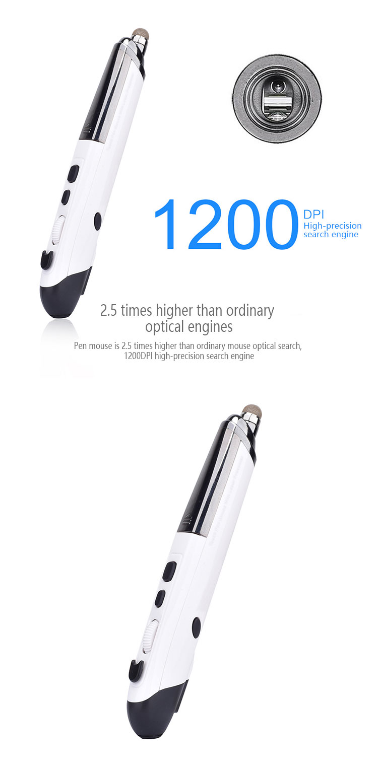 The New Pen Mouse Wireless Handwriting Pen Mouse Personality 2.4G Mouse Supports PC, Smart TV, Set-Top Box Windows 10
