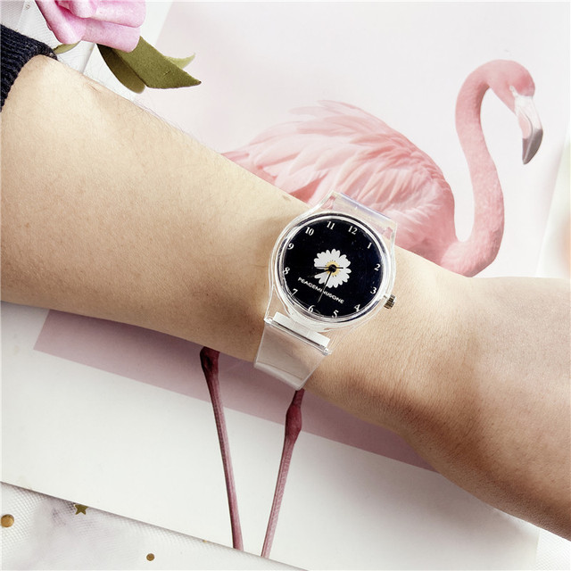 2020 small daisy elegant flower watch ladies fashion casual quartz watch simple ladies clock gift simple