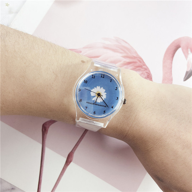 2020 small daisy elegant flower watch ladies fashion casual quartz watch simple ladies clock gift simple