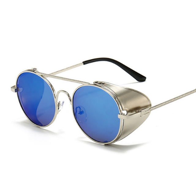Vintage Steampunk Sunglasses Men Women Retro Brand Sun Glasses Male Female Mirror Fashion Designer Metal Driving Shades Oculos