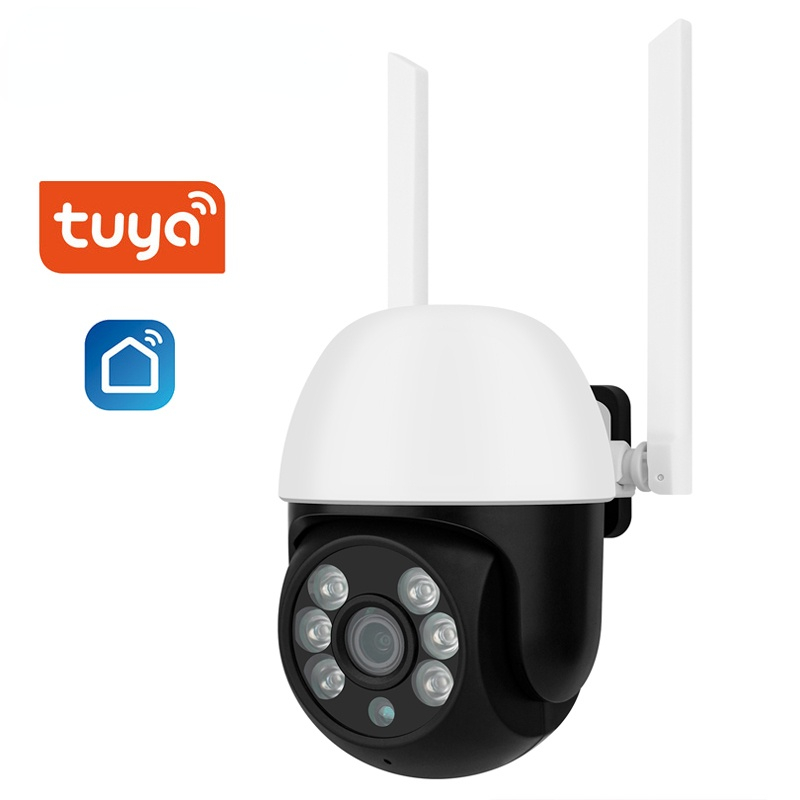 1080P PTZ Tuya Smart Mini Wireless WiFi IP Camera Outdoor Home Security Automatic Dome Camera CCTV Video Surveillance