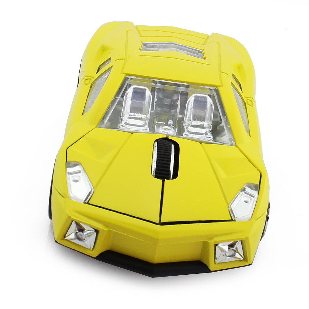 Sport Car Shaped Wireless Mouse USB Optical Computer Mause 1600DPI Mini 3D Gaming Mice With Mouse Pad For PC Laptop Gift