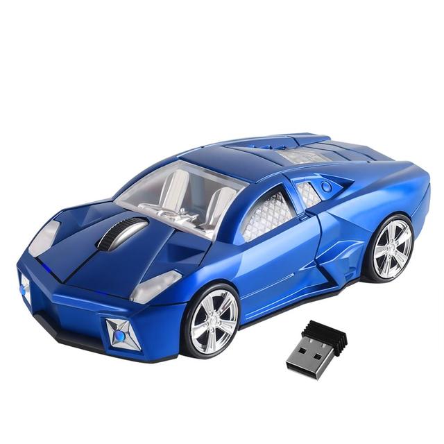 Sport Car Shaped Wireless Mouse USB Optical Computer Mause 1600DPI Mini 3D Gaming Mice With Mouse Pad For PC Laptop Gift