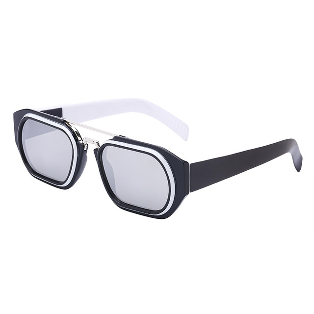 Fashion Square Sunglasses Women Double Bean Glasses Retro Double Bean Sunglass Men Luxury Eyewear UV400 Sun Glass Shade