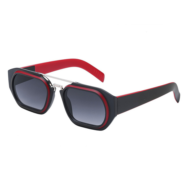 Fashion Square Sunglasses Women Double Bean Glasses Retro Double Bean Sunglass Men Luxury Eyewear UV400 Sun Glass Shade