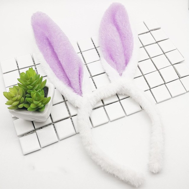 Children girls adult Bunny Ear Headband Set Black pink white blue Fancy Dress Costume Hen Party Rabbit ear hairbands headwear