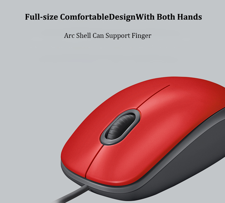 Wired Mouse USB Silent Mice 1000dpi  Portable Office Gaming Mouse