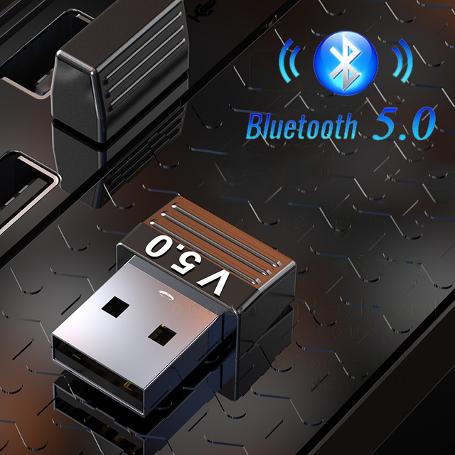 USB Bluetooth 5.0 Adapter Transmitter Bluetooth Receiver Audio Bluetooth Dongle Wireless USB Adapter for Computer PC Laptop A