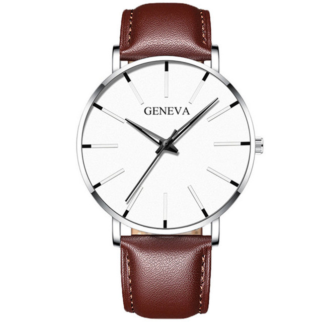 Fashion Mens Business Watches Luxury Gold Stainless Steel Mesh Belt Quartz Wrist Watch Luminous Clock Men Casual Leather Watch