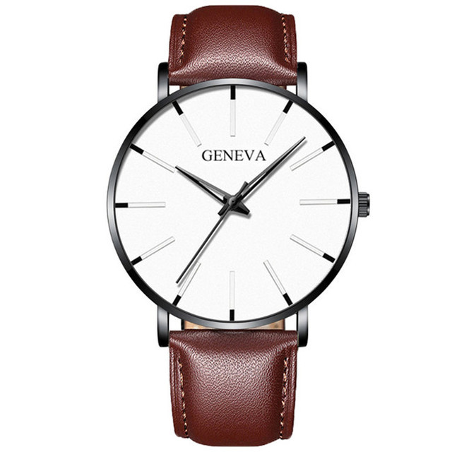 Fashion Mens Business Watches Luxury Gold Stainless Steel Mesh Belt Quartz Wrist Watch Luminous Clock Men Casual Leather Watch