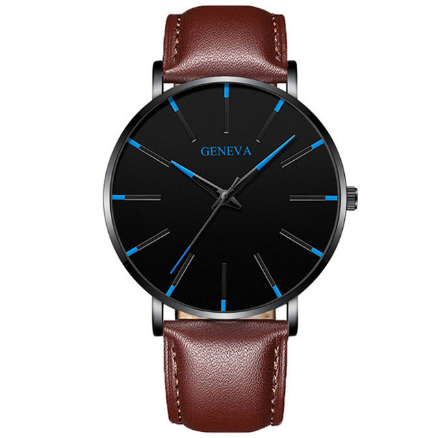 Fashion Mens Business Watches Luxury Gold Stainless Steel Mesh Belt Quartz Wrist Watch Luminous Clock Men Casual Leather Watch