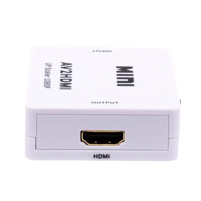 Mini HD 1080P  3RCA AV/CVSB L/R Video Converter Box Composite Connector HDMI-compatible to AV Adapter for TV DVD