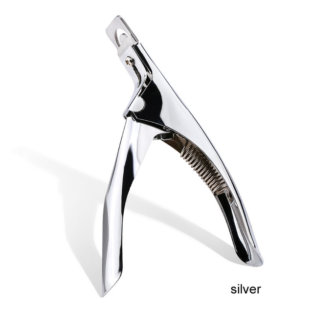Professional Nail Art Clipper Special type U word False Tips Edge Cutters Manicure Colorful Stainless Steel Nail Art Tools