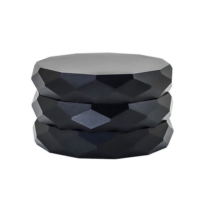 4-layer Metal Weed Grinder 63MM/2.48inch Diamond Cut Surface Tobacco Herb Grass Grinder Herbal Crusher Smoking Kitchen Accessories