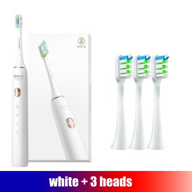 SOOCAS Sonic Electric Toothbrush X3U Ultrasonic Toothbrush Head Cleaner Adult Automatic 4 Weeks Teeth Whitening Custom Pattern