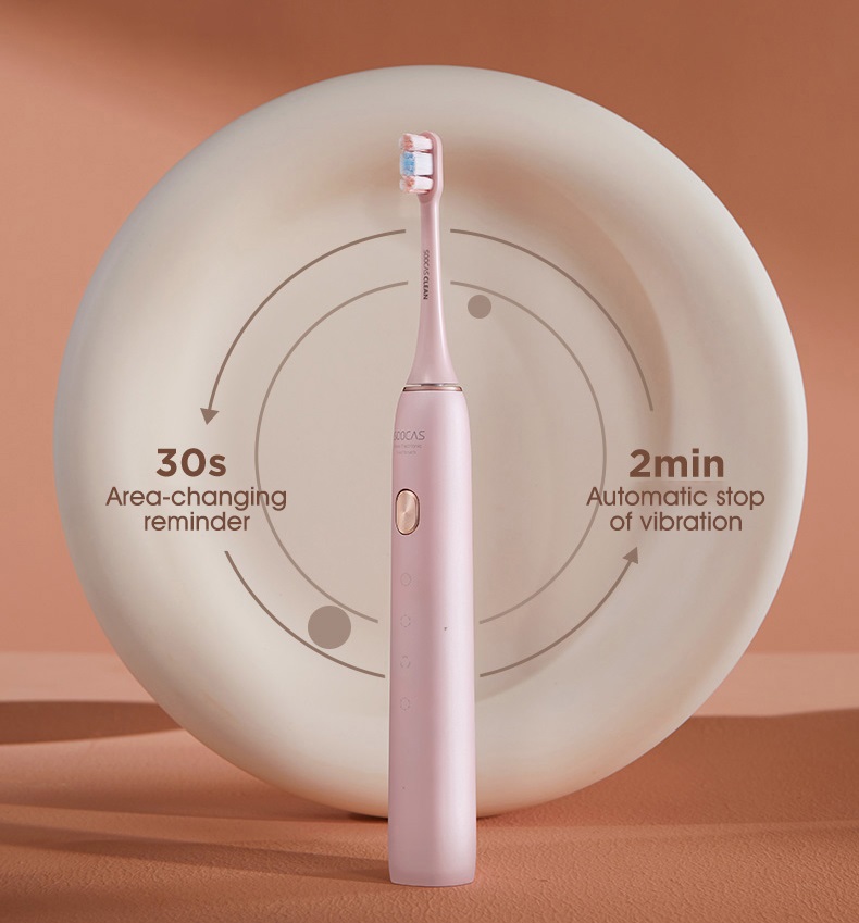 SOOCAS Sonic Electric Toothbrush X3U Ultrasonic Toothbrush Head Cleaner Adult Automatic 4 Weeks Teeth Whitening Custom Pattern