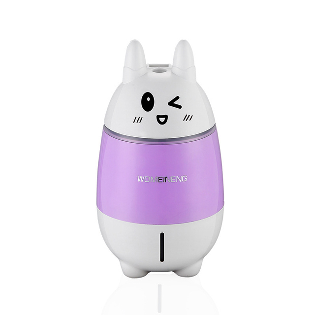 New 320ML Mini Ultrasonic Air Humidifier LED Lamp USB Essential Oil Diffuser Car Purifier Aroma Anion Mist Maker With Light