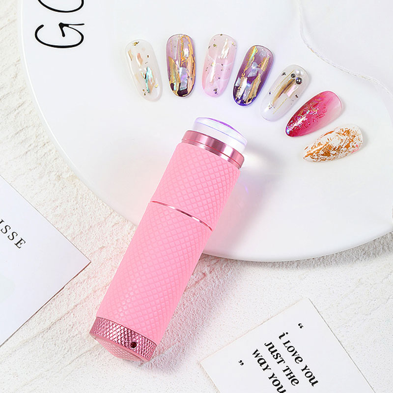 Manicure 2 IN 1 Light UV Lamp With Jelly Silicone Stamper Nail UV Lamp Jelly Seal Stamp Fast Dry Polish Cure Nail Tool