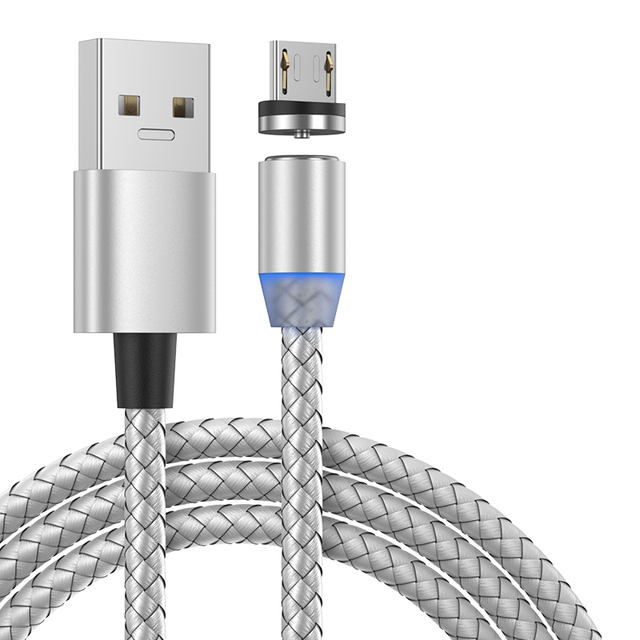USB Magnetic Charging Cable for Micro Type-C 8 Pin Fast Charging Cable