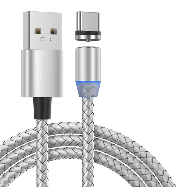 USB Magnetic Charging Cable for Micro Type-C 8 Pin Fast Charging Cable